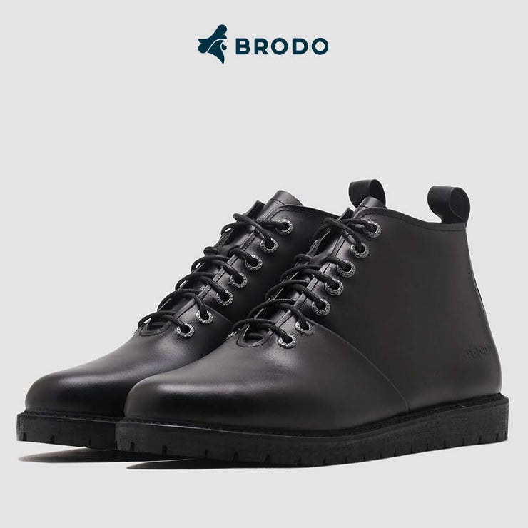 BRODO - Sepatu Signore Boots Full Black