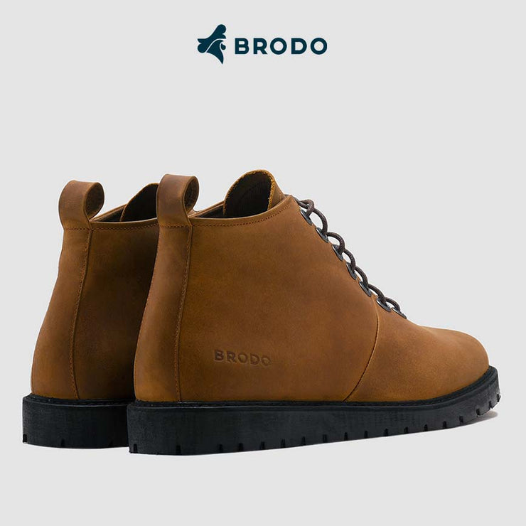 BRODO - Sepatu Signore Boots Vintage Brown