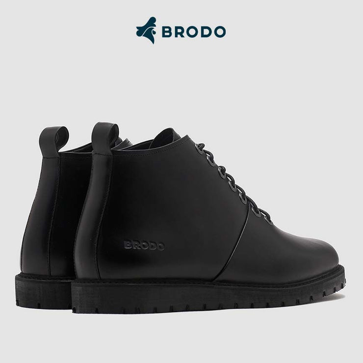 BRODO - Sepatu Signore Boots Full Black