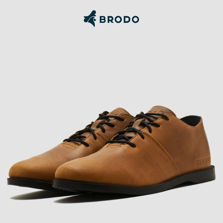 BRODO - Sepatu Signore Low Vintage Brown