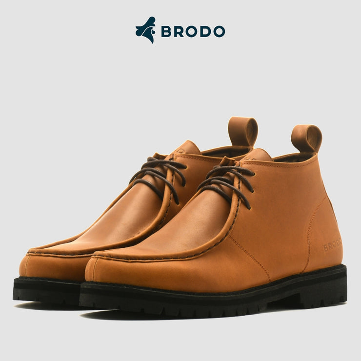 BRODO - Sepatu Borneo Boots Vintage Brown