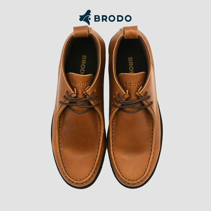 BRODO - Sepatu Borneo Boots Vintage Brown