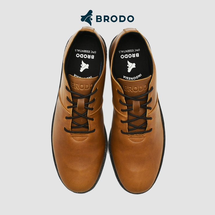 BRODO - Sepatu Signore Low Vintage Brown