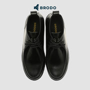 BRODO - Sepatu Borneo Boots Full Black