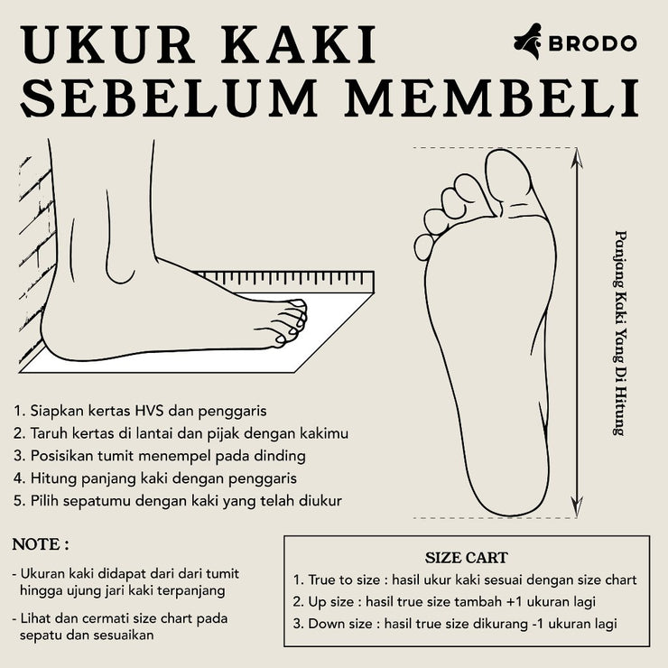 BRODO - Sepatu Ventura Full Black