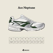 BRODO - Sneakers Ace Neptune Silver Green WS