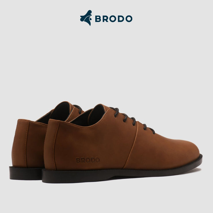 BRODO - Sepatu Signore Low Vintage Brown BS EL