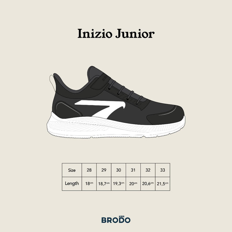 BRODO - Sepatu Anak Inizio Junior Black-White WS
