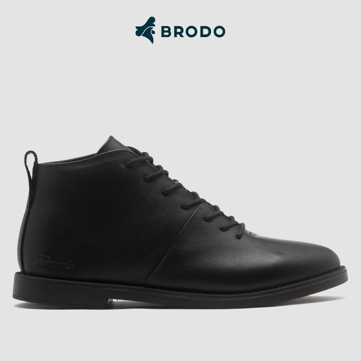 BRODO - Sepatu Signore Manggala Full Black