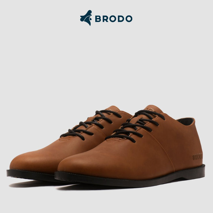 BRODO - Sepatu Signore Low Vintage Brown BS EL