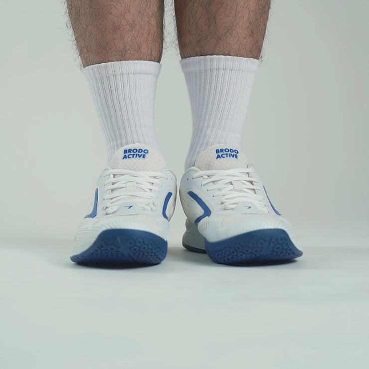 BRODO - Active Stance Tennis White Sapphire