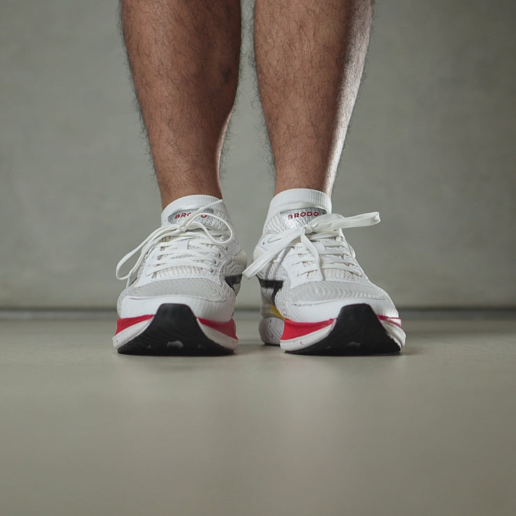 BRODO - Running Shoes Active Inizio White Lava Red