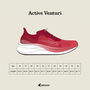 BRODO - Running Shoes Active Venturi White Lava Red