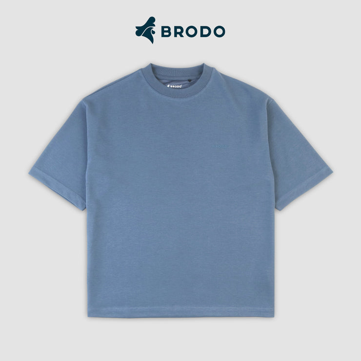 BRODO - Vita Oversized Tees Steel Blue