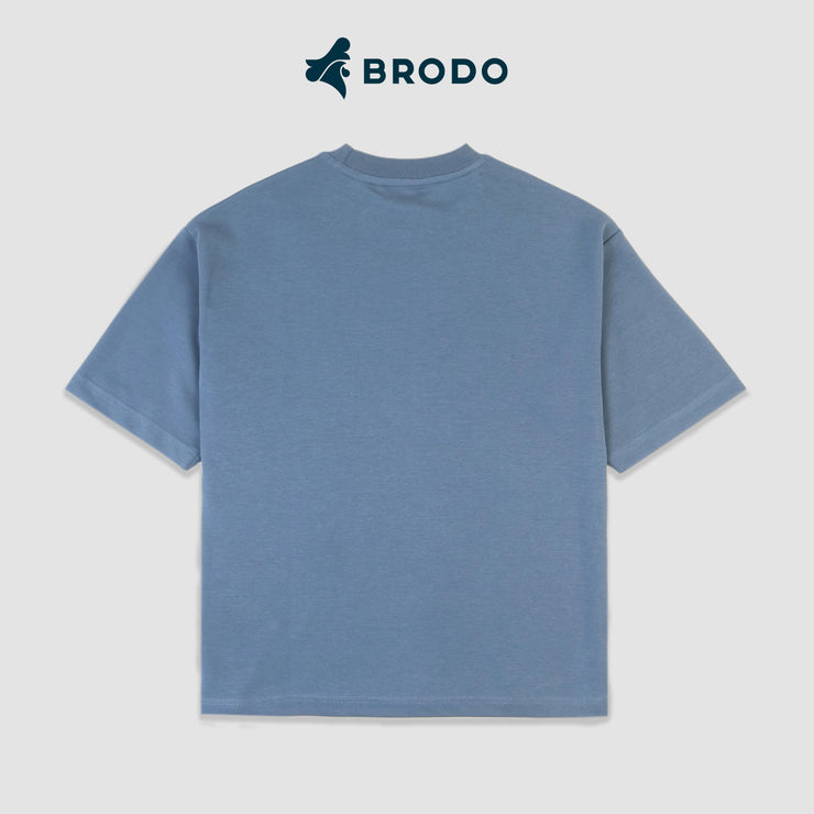 BRODO - Vita Oversized Tees Steel Blue
