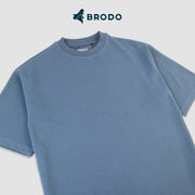 BRODO - Vita Oversized Tees Steel Blue