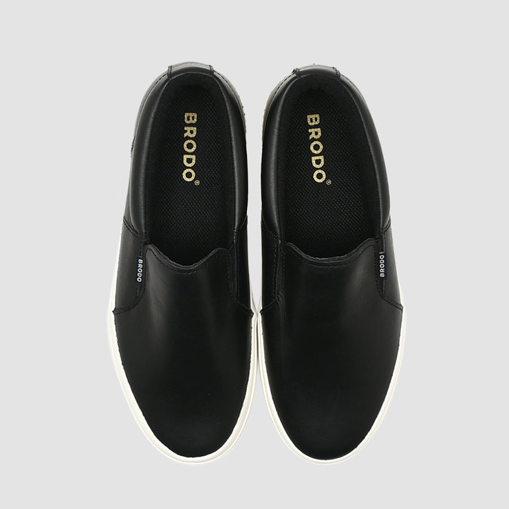VTg V.2 Slip On Leather Black Is