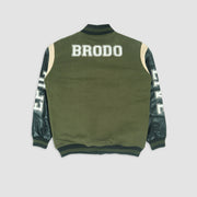 Brodo Varsity Jacket Black Olive