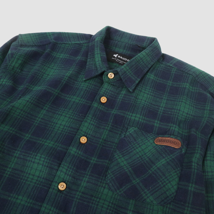 Broshirt Flanel Shirt Olive