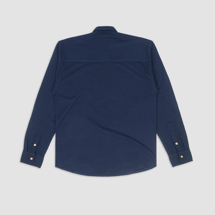 Broshirt Pique Longsleeve Navy