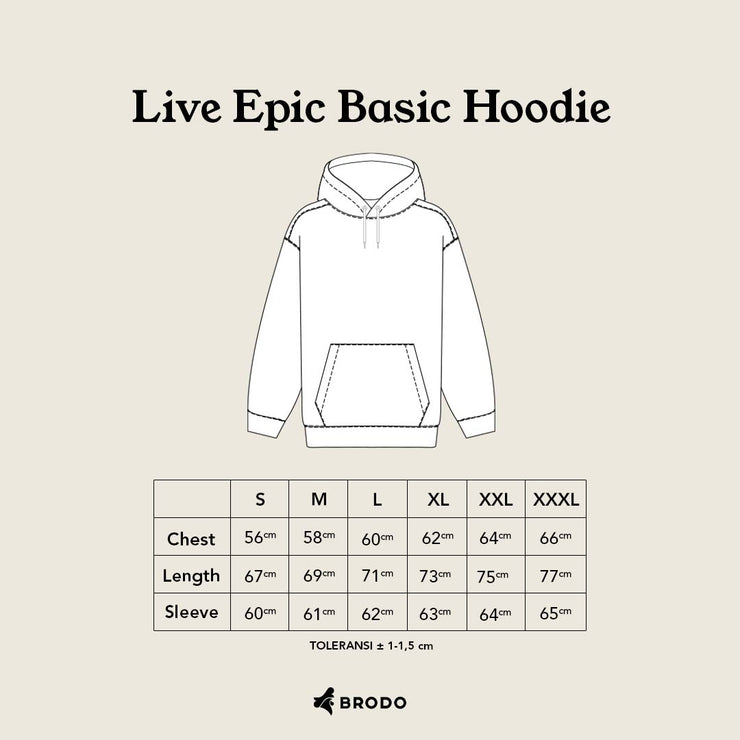Live Epic Basic Hoodie Black